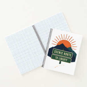 Scenic Route To Liberty Notebook