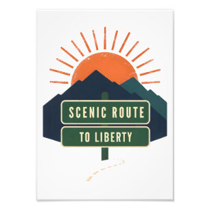 Scenic Route To Liberty Photo Print