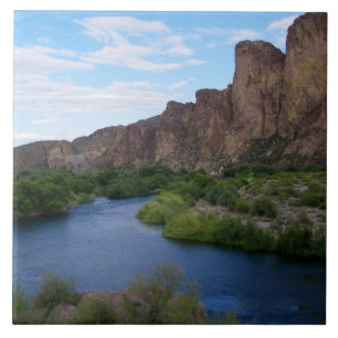 Scenic Saguaro Lake  Tile