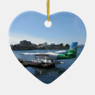 Scenic Seaplane in Victoria Ceramic Tree Decoration