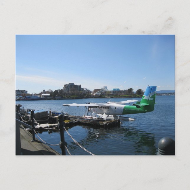 Scenic Seaplane in Victoria Postcard (Front)
