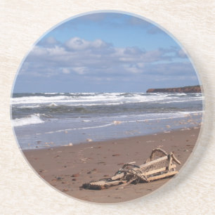 Scenic Series---PEI Beach Broken lobster Trap Coaster