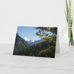 Scenic Snowcapped Mountain Card