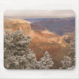 Scenic snowy winter landscape along the south mouse pad