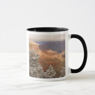 Scenic snowy winter landscape along the south mug