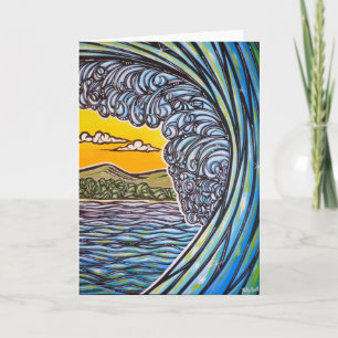 Scenic Surf Blank Greeting Card