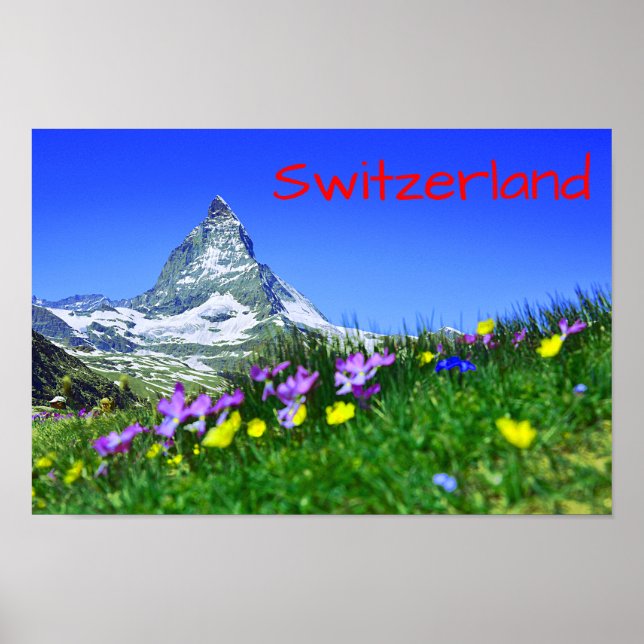 Scenic Switzerland Matterhorn Poster (Front)