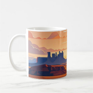 Scenic travel adventures on winding road coffee mug