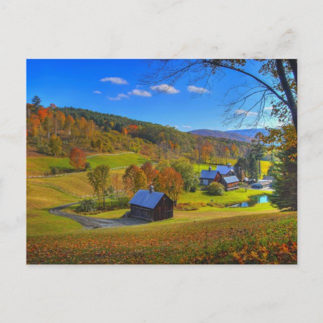 Scenic Vermont, beautiful landscape photo, Postcard (Front)