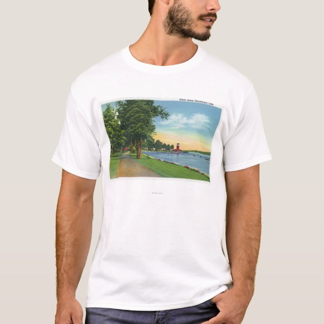 Scenic View along the Lake T-Shirt (Front)