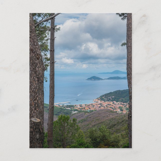 Scenic view around the area of Marciana, Elba Holiday Postcard (Front)