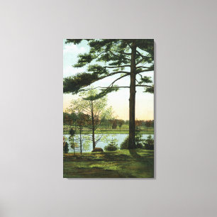 Scenic View at Chestnut Hill Reservoir Canvas Print