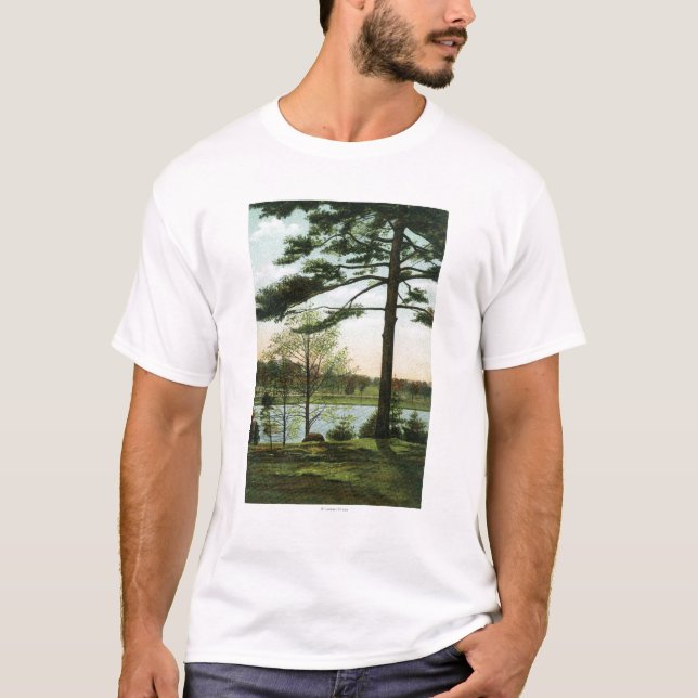 Scenic View at Chestnut Hill Reservoir T-Shirt (Front)