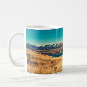 Scenic view in Mt. John summit view point,  Lake T Coffee Mug