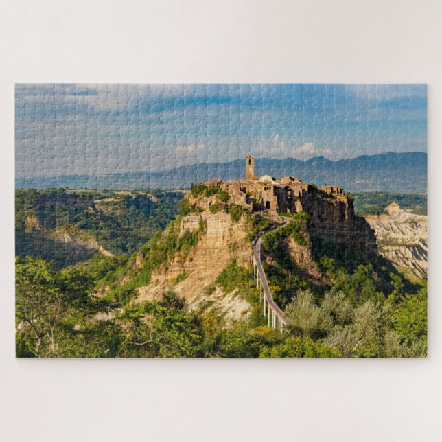 Scenic view of Civita di Bagnoregio Jigsaw Puzzle (Horizontal)