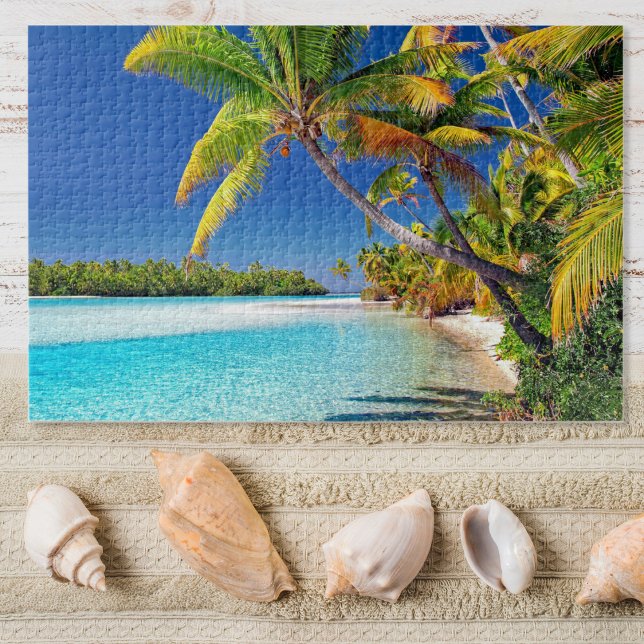 Scenic view of Cook Island Beach | Tropical Jigsaw Puzzle (Creator Uploaded)