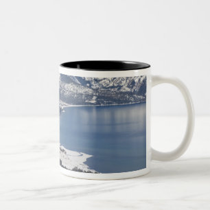 Scenic view of Lake Tahoe, USA Two-Tone Coffee Mug