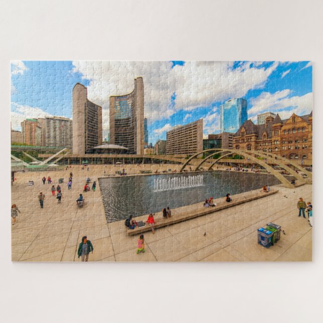 Scenic view of Toronto Municipality, Canada Jigsaw Puzzle (Horizontal)