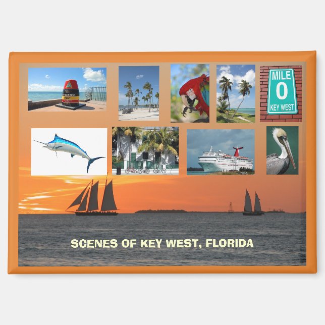 Scenic Views Key West, Florida Magnet (Front)