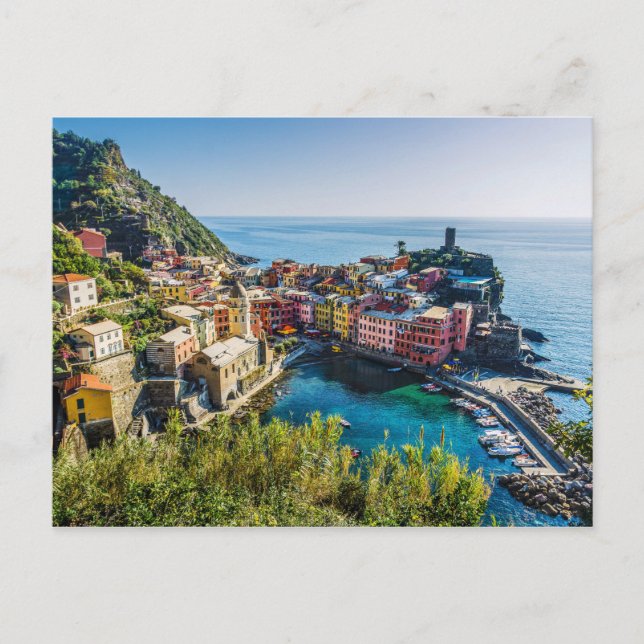 Scenic Village, Cinque Terre, Liguria, Italy Postcard (Front)