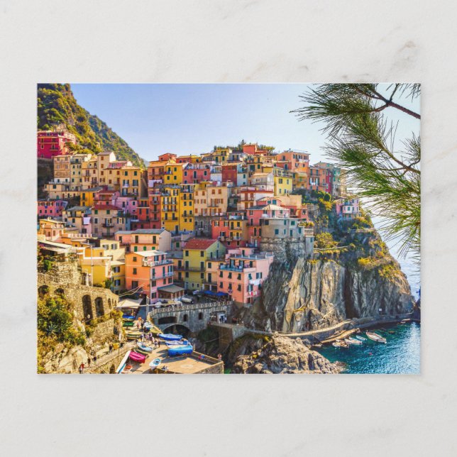 Scenic Village, Cinque Terre, Liguria, Italy Postcard (Front)