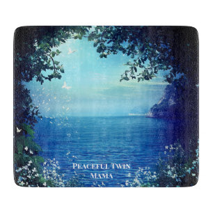 Scenic Water View Twin Mum Cutting Board