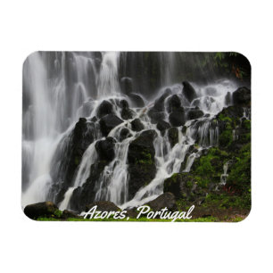 Scenic Waterfall Azores Magnet