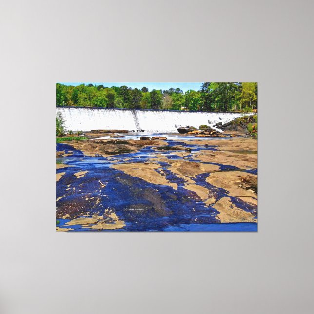 Scenic Waterfall Canvas Print (Front)