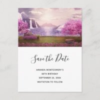 Scenic Waterfalls & Cherry Trees Save the Date