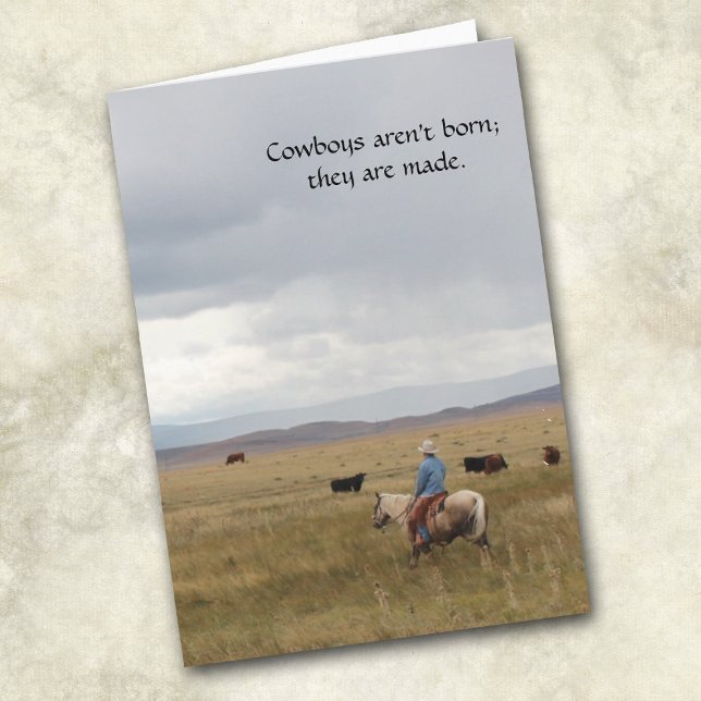 Scenic Western Cowboy All Occasion Greeting Card (Creator Uploaded)
