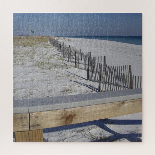 Scenic White Sand Beach near Mexico City Florida  Jigsaw Puzzle (Vertical)