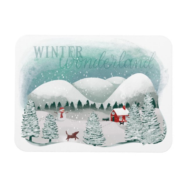 Scenic Winter Wonderland Magnet (Horizontal)