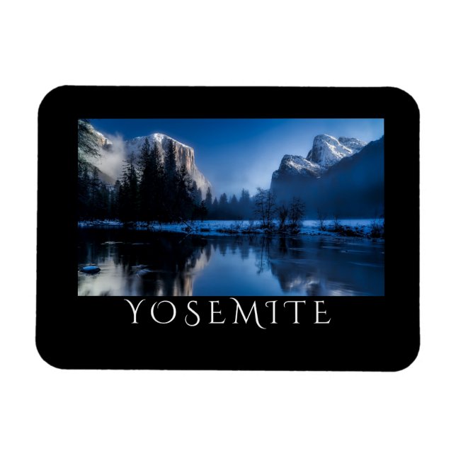 Scenic Yosemite in Winter Magnet (Horizontal)