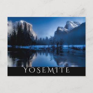 Scenic Yosemite in Winter  Postcard