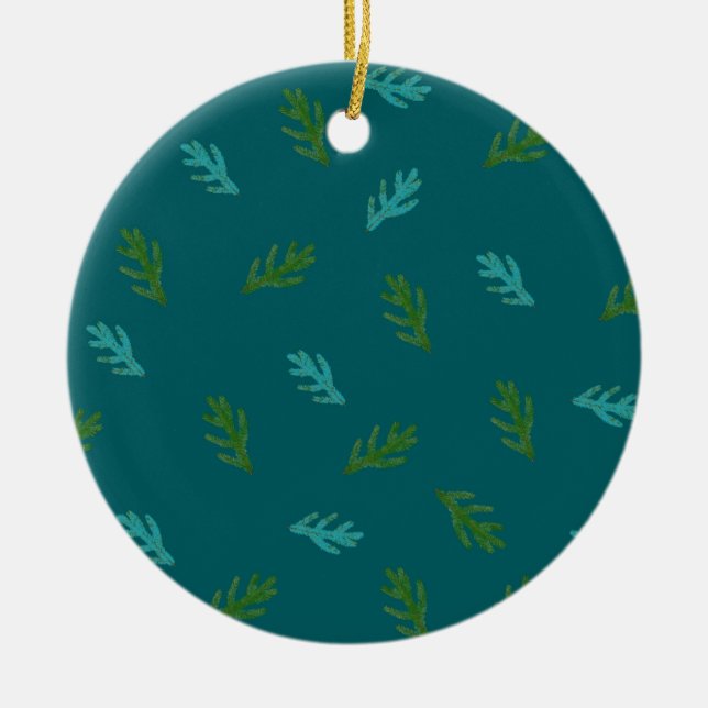 Scent of a forest  ceramic tree decoration (Front)