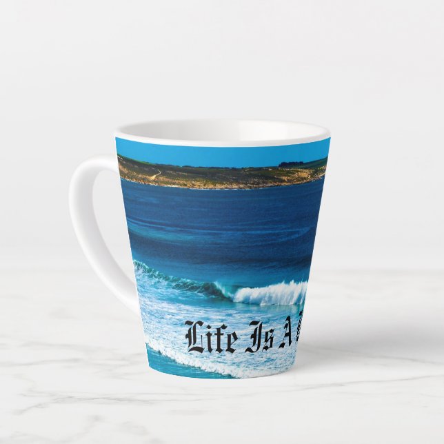 Scent Of A Heavenly Ocean, Latte Mug (Left Angle)