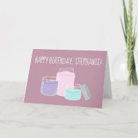 Scented Candles Illustration Birthday
