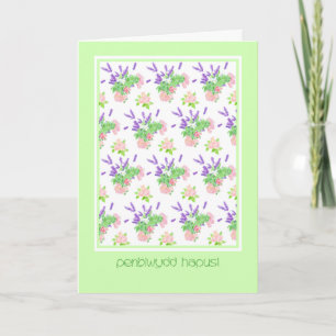 Scents of Summer Birthday Card Welsh Greeting