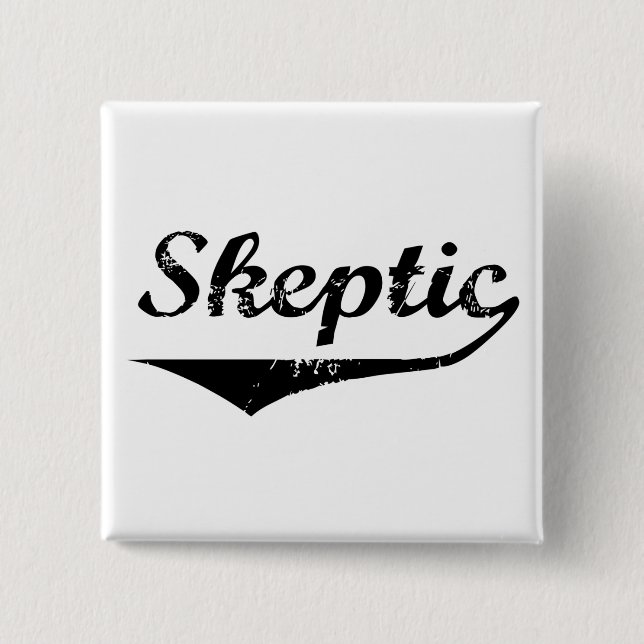 Sceptic 2 15 cm square badge (Front)