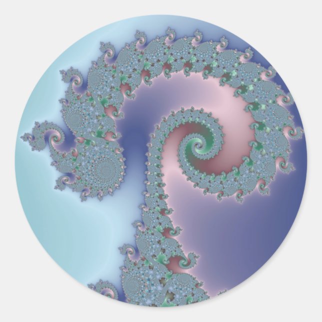 Sceptre - Fractal Classic Round Sticker (Front)