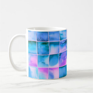 Schachbrettmuster Aquarell Coffee Mug