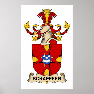 Schaeffer Family Crest Poster