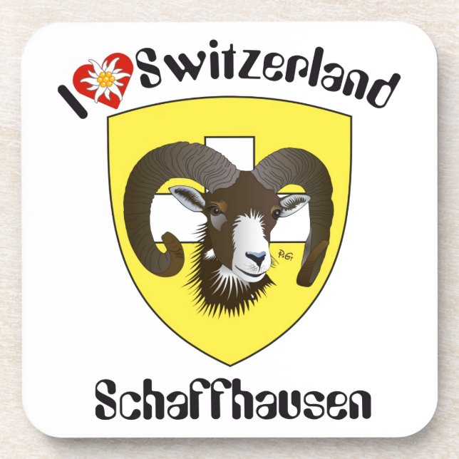 Schaffhausen Schweiz Kork-Untersetzer Coaster (Front)
