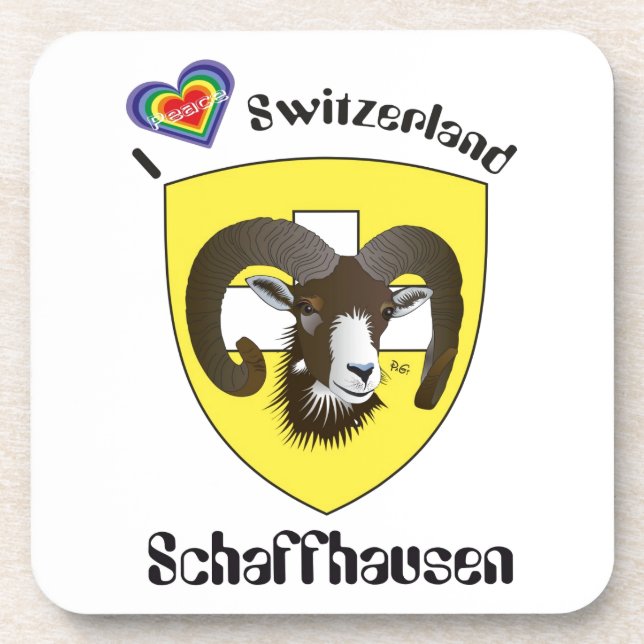 Schaffhausen Schweiz Kork-Untersetzer Coaster (Front)