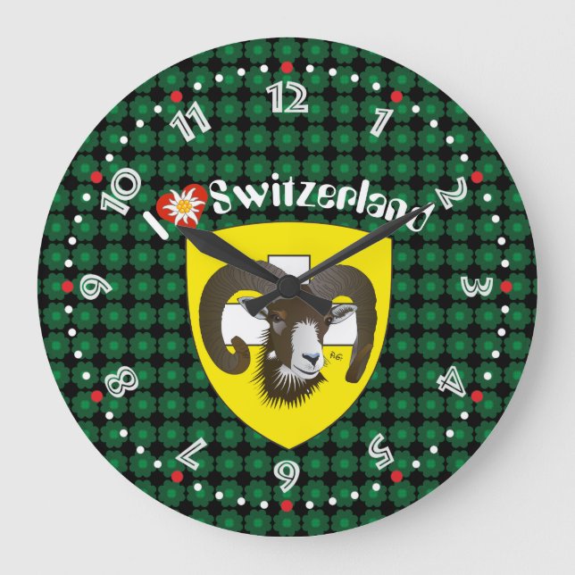 Schaffhausen - Schweiz - Suisse - Svizzera Uhr Large Clock (Front)