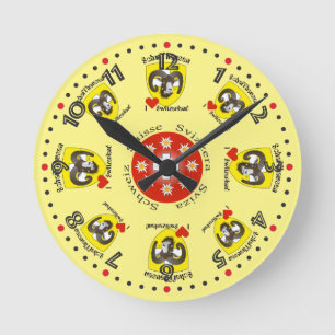 Schaffhausen - Schweiz - Suisse - Svizzera Uhr Round Clock