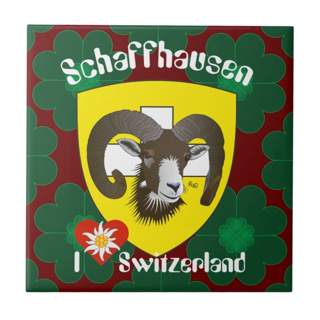 Schaffhausen - Switzerland - Suisse - Svizzera Fli Tile (Front)