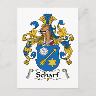 Scharf Family Crest Postcard