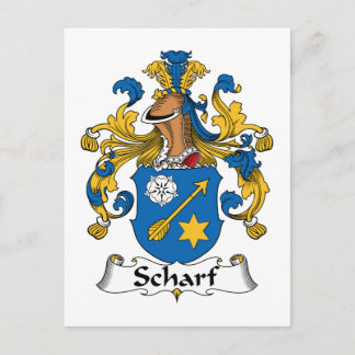 Scharf Family Crest Postcard