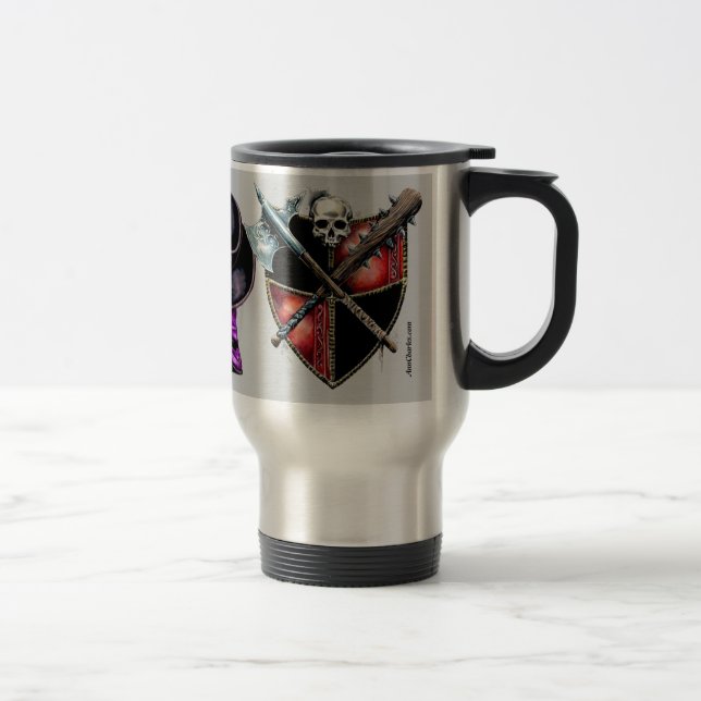 Scharfrichter Crests Travel Mug by Ann Charles (Right)
